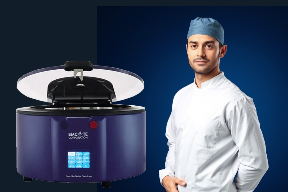 Surgeon show Emcytes apphire centrifuge