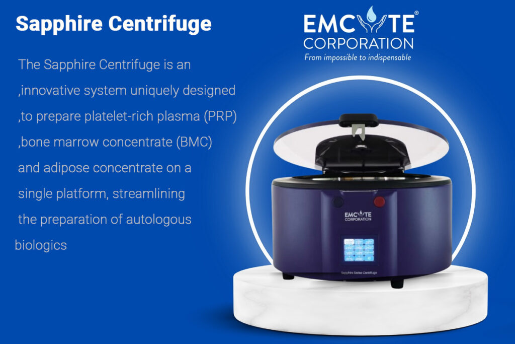 Emcyte Sapphire Centrifuge highlight