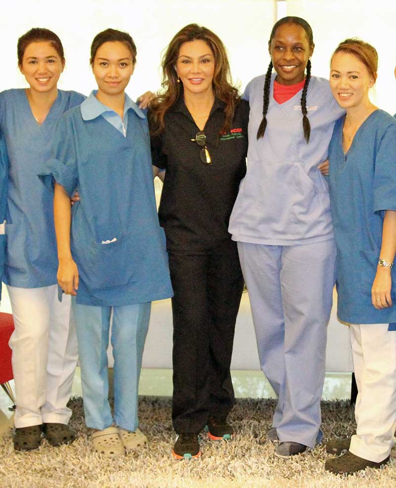 Dr Inders Nurses With Kimberly During The Training Session